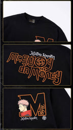 MEDM × Jujutsu Kaisen Big M Logo Character Print Embroidered Long Sleeve Tee