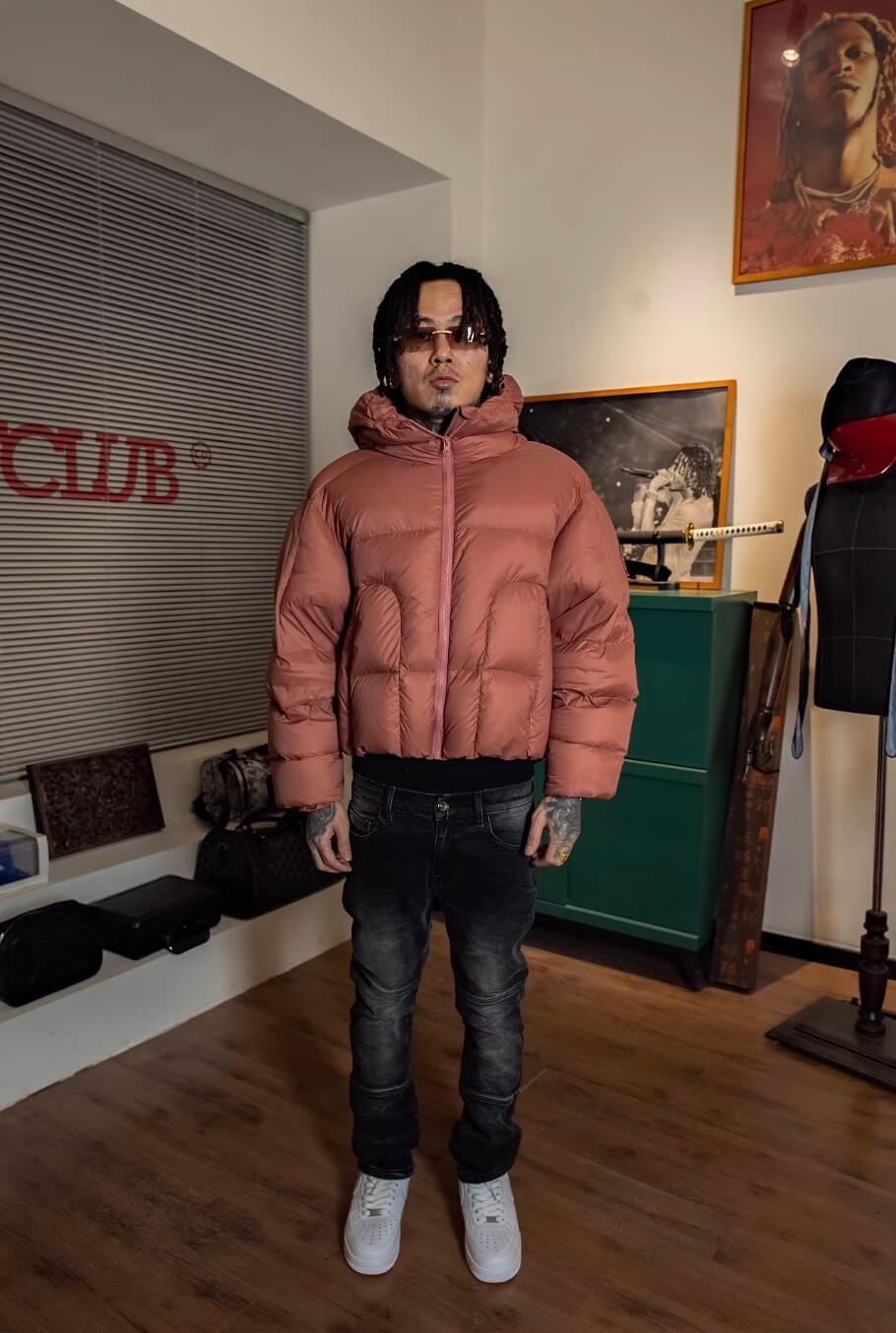 TGFCLUB Oversized Short Hooded Down Jacket