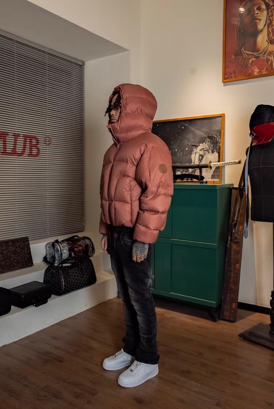 TGFCLUB Oversized Short Hooded Down Jacket