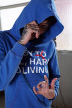 TGFCLUB Easy To Kill Hard To Living Print Slim Fit Hoodie
