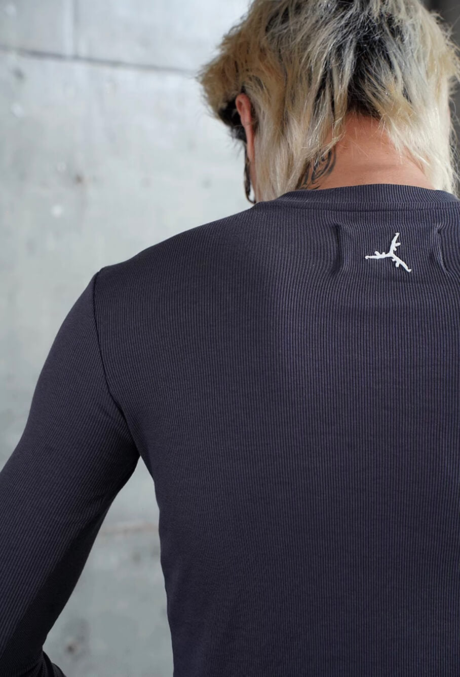 TGFCLUB PRIME KILLA Rhinestone Stretch Slim Fit Long Sleeve Tee