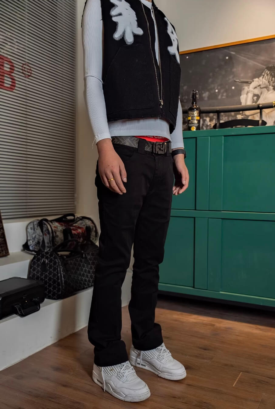 TGFCLUB Basic Slim Fit Flared Pants