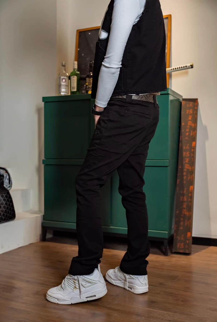 TGFCLUB Basic Slim Fit Flared Pants