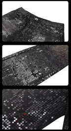Night Lab All Over Sequined Distressed Jeans