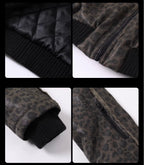 Night Lab Leopard Print Faux Fur Hood Jacket