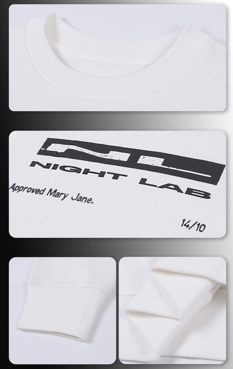 Night Lab NL Crack Print Sweatshirt