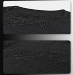 Night Lab Skeleton Embroidered Semi Sheer Slim Fit Long Sleeve Tee