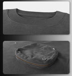 Night Lab Skeleton Print Zip Pocket Tee