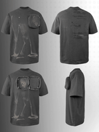 Night Lab Skeleton Print Zip Pocket Tee