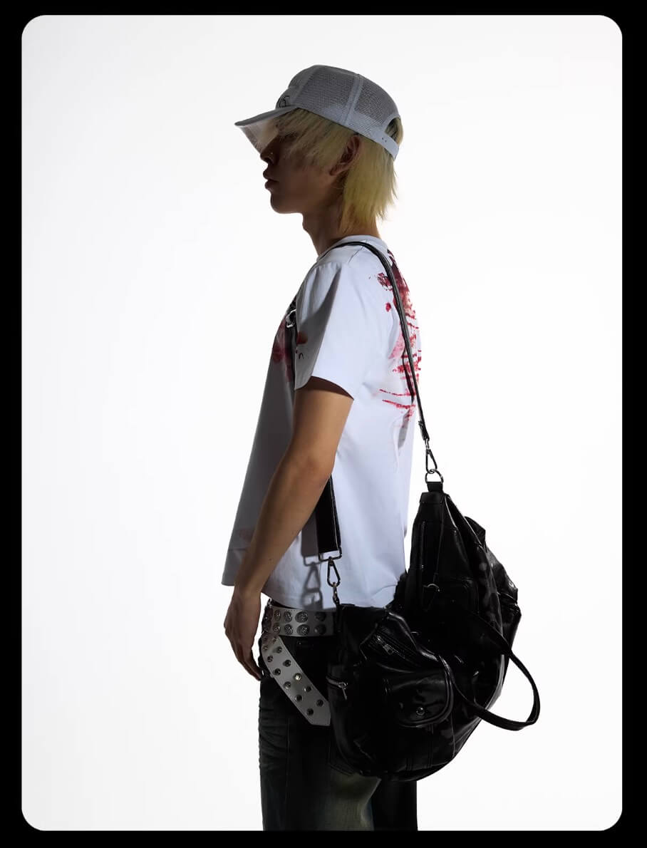 Night Lab Distorted Bloodstain Graphic Tee