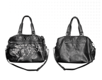 Night Lab Leopard Print Distressed PU Leather Bag