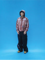 EVETS Plaid Detachable Hood Jacket