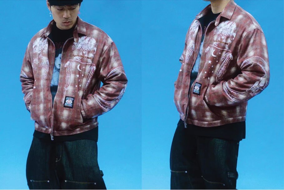 EVETS Plaid Detachable Hood Jacket