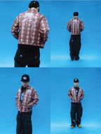 EVETS Plaid Detachable Hood Jacket