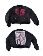 EVETS Black MA-1 Bomber Jacket