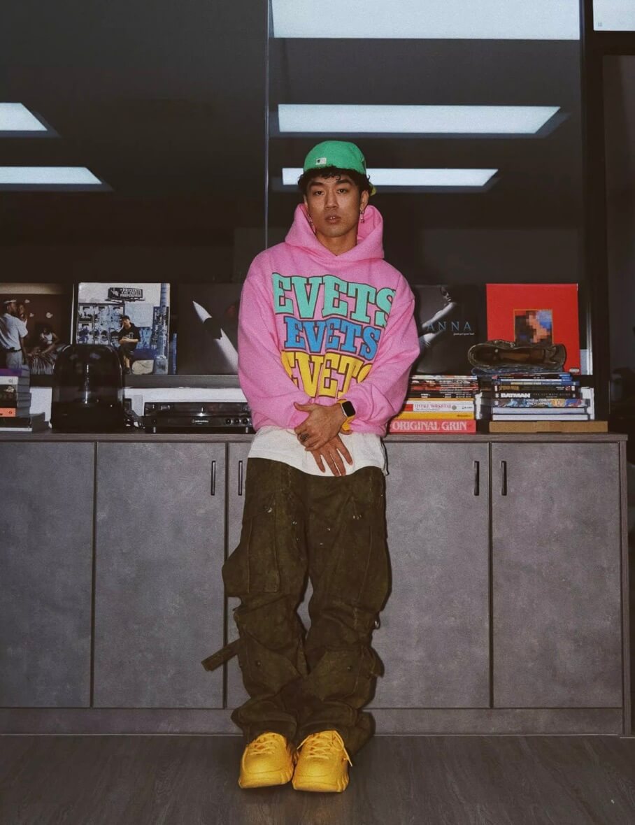 EVETS Foam Logo Graphic Hoodie