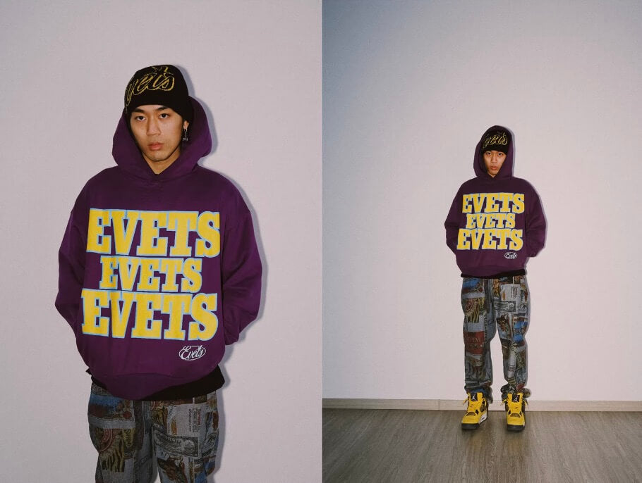 EVETS Foam Logo Graphic Hoodie