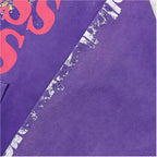 EVETS Vintage Purple Star Graphic Zip Up Hoodie