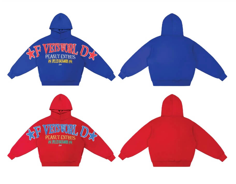 EVETS PEANUT ENTHUS Foam Print Hoodie