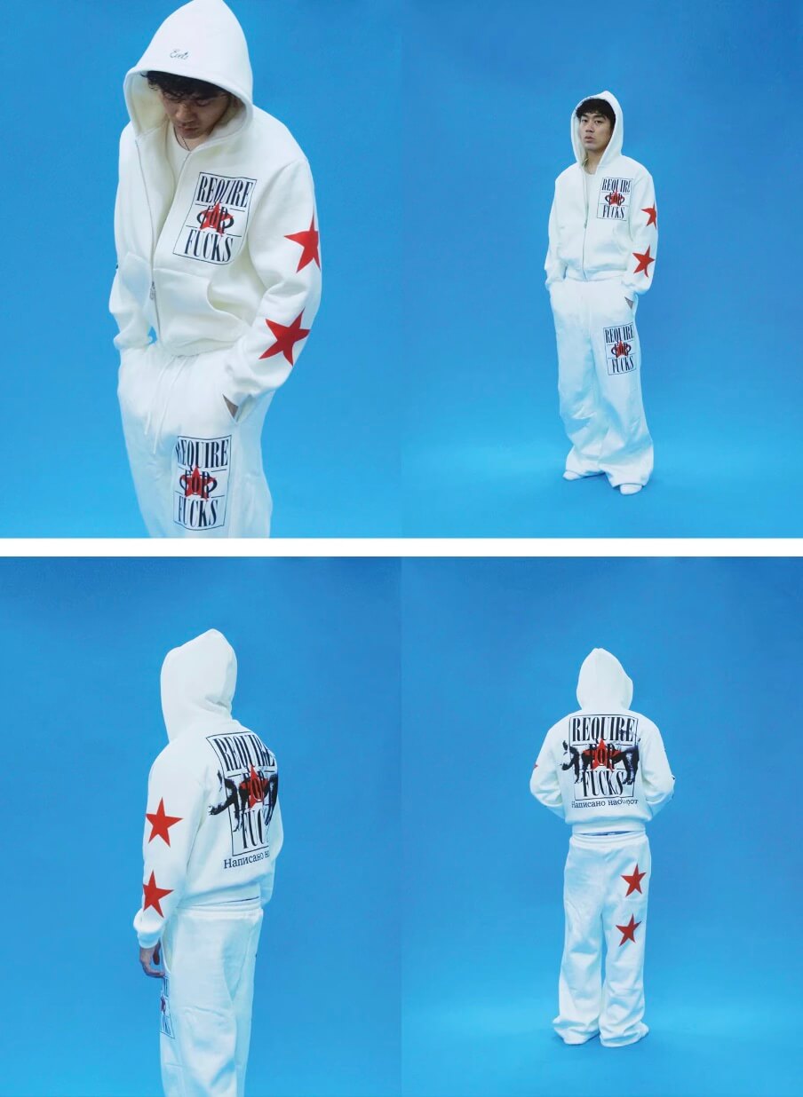 EVETS No Rules Star Graphic Zip Up Hoodie