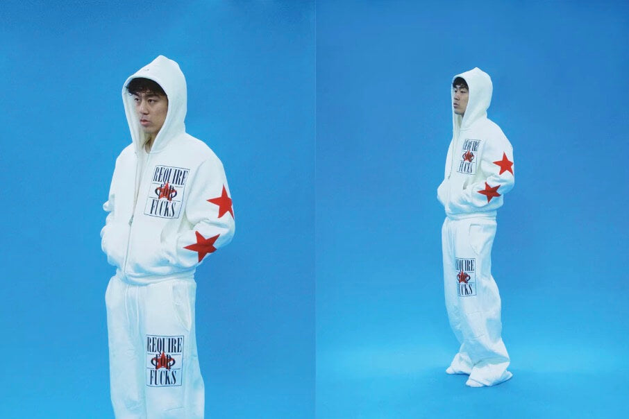 EVETS No Rules Star Graphic Zip Up Hoodie