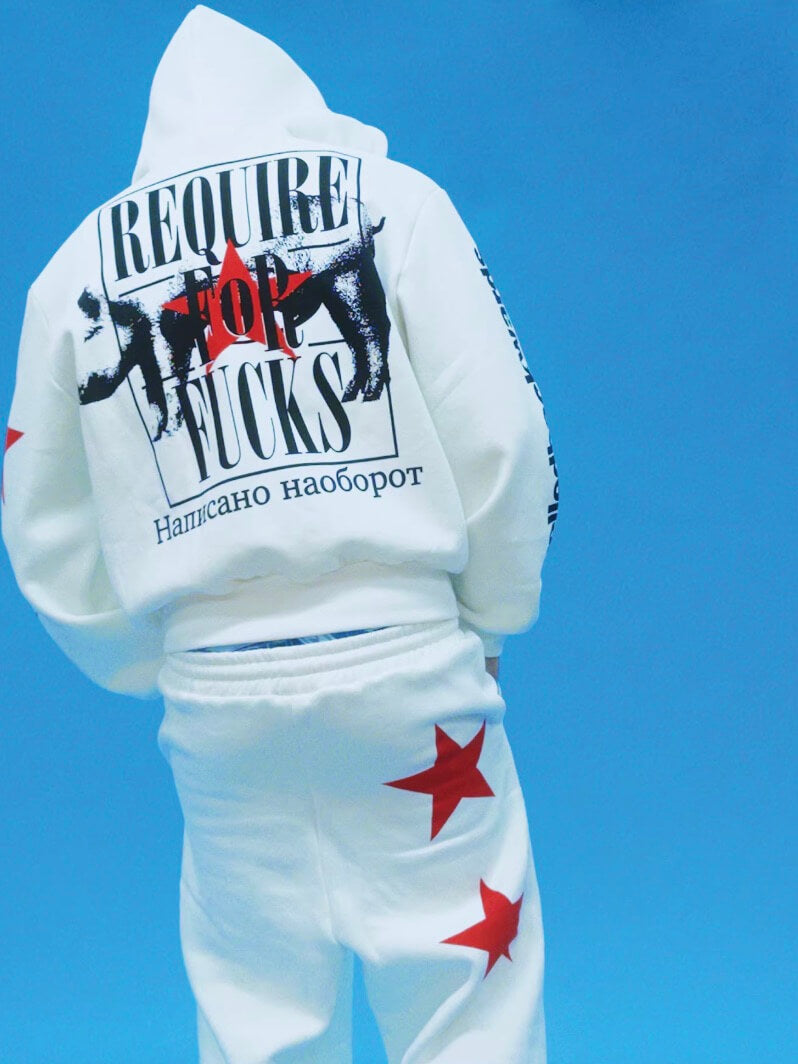 EVETS No Rules Star Graphic Zip Up Hoodie