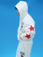EVETS No Rules Star Graphic Zip Up Hoodie