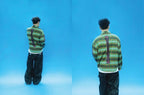EVETS Plaid Color Block Graphic Long Sleeve Shirt
