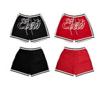EVETS Color Block Logo Basketball Shorts