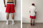 EVETS Color Block Logo Basketball Shorts