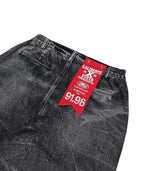 EVETS x LABT Heavy Lightning Whisker Washed Baggy Jeans