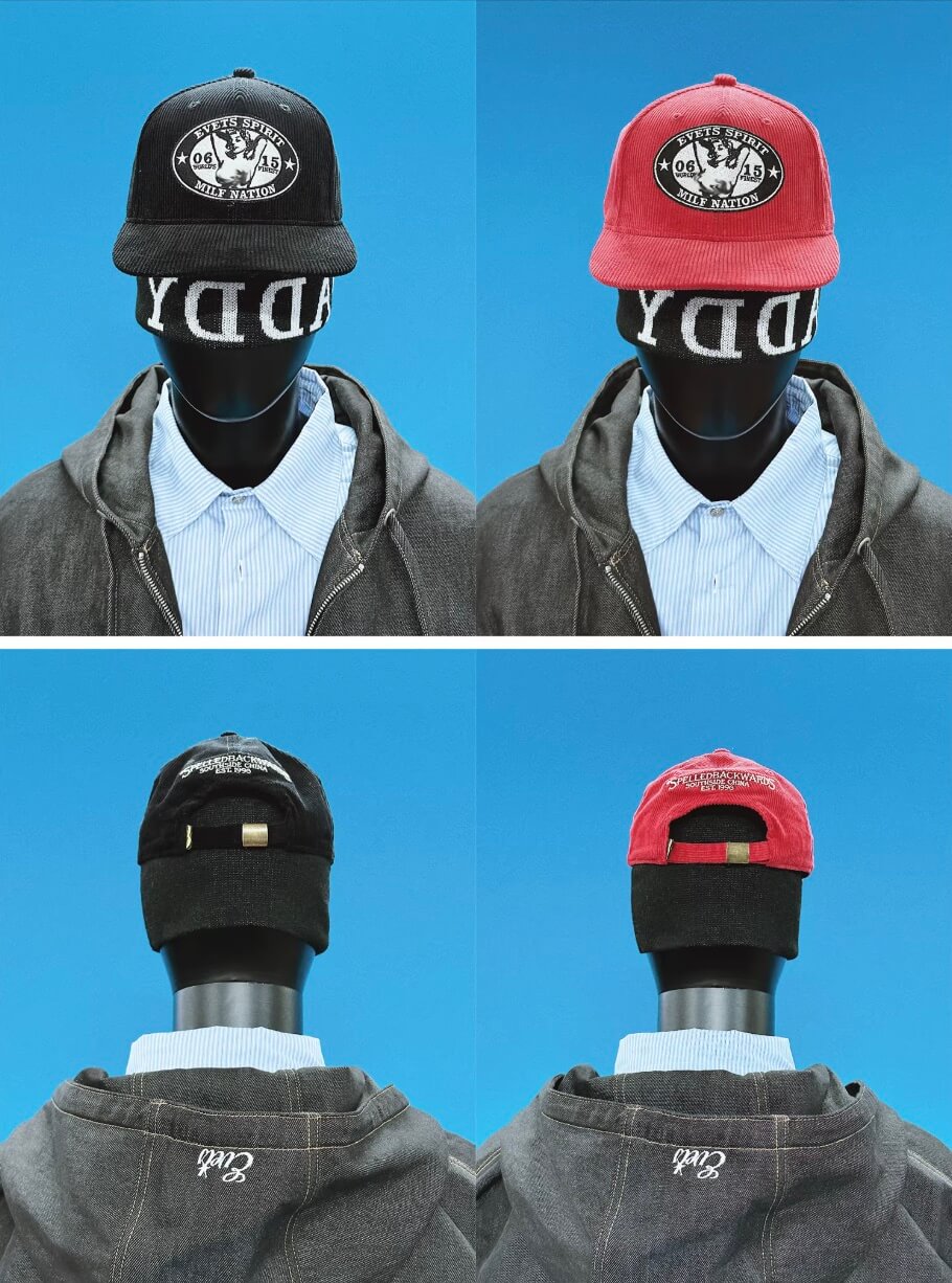 EVETS Corduroy Patch Trucker Hat