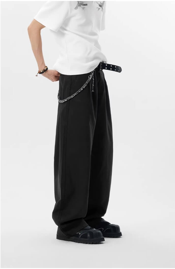 JHYQ Lyocell Double Pleated Suit Pants