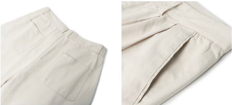JHYQ Lyocell Double Pleated Suit Pants
