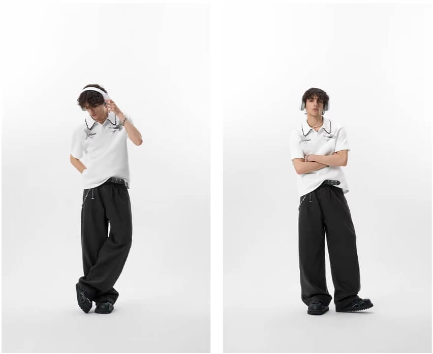 JHYQ Lyocell Double Pleated Suit Pants