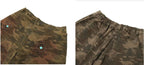 JHYQ Washed Camouflage Turquoise Studded Shorts
