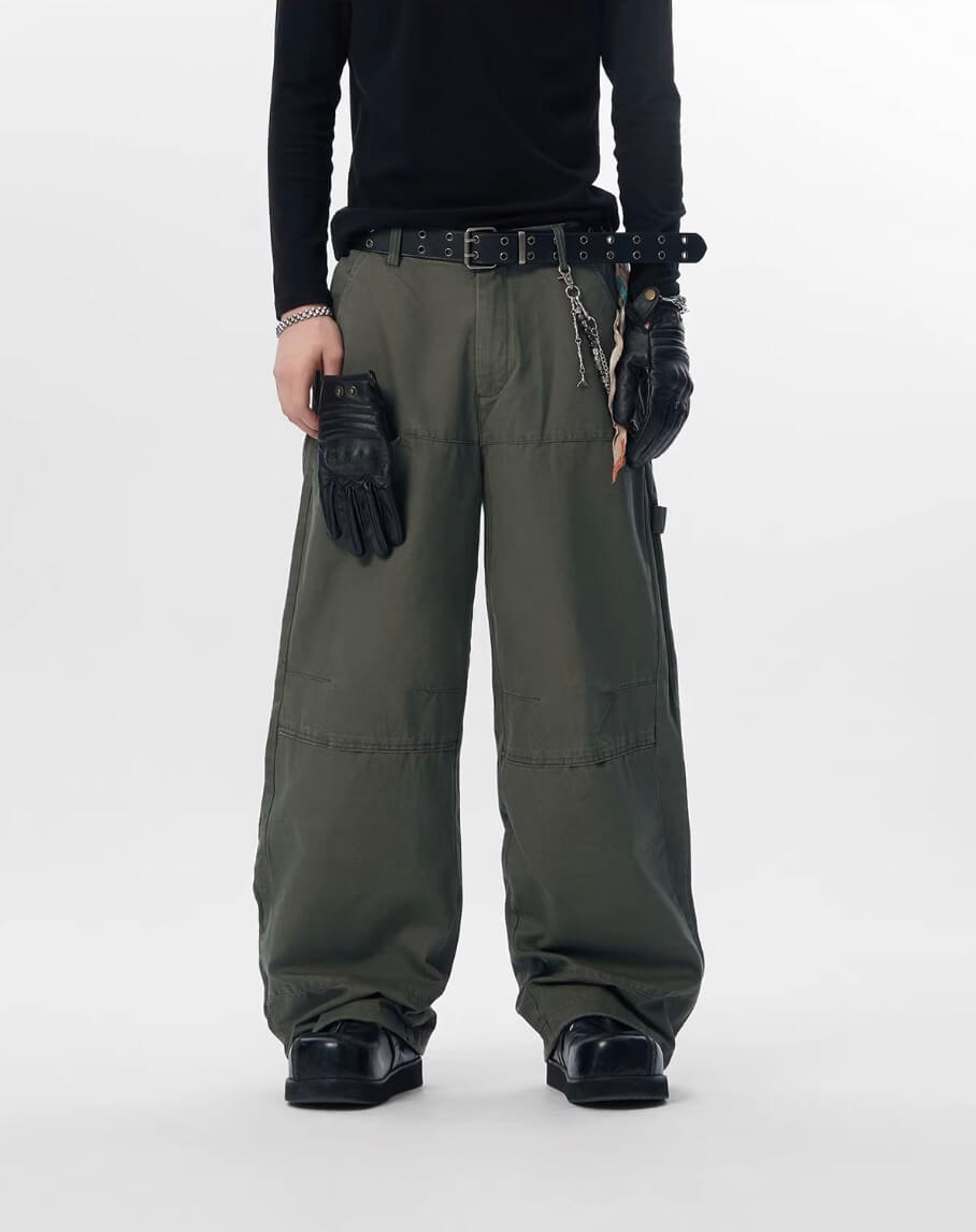 JHYQ 3D Layered Baggy Work Pants