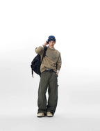 JHYQ 3D Layered Baggy Work Pants