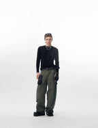 JHYQ 3D Layered Baggy Work Pants