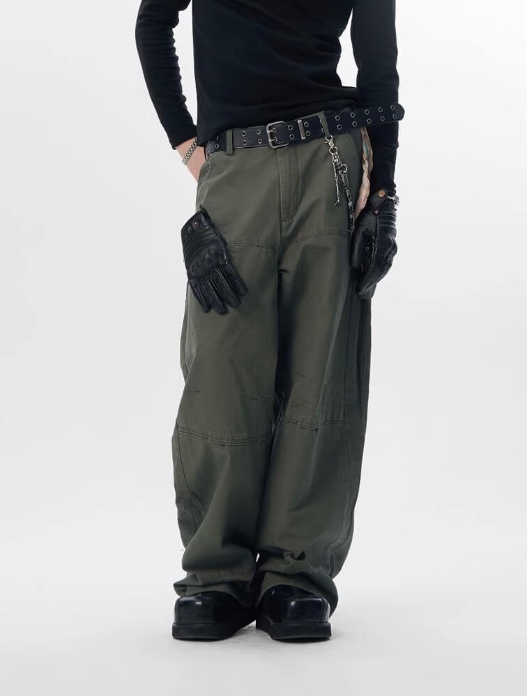 JHYQ 3D Layered Baggy Work Pants