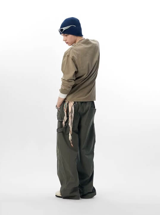 JHYQ 3D Layered Baggy Work Pants