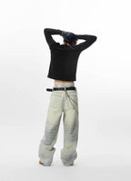 JHYQ Heavy Washed Vintage Jeans