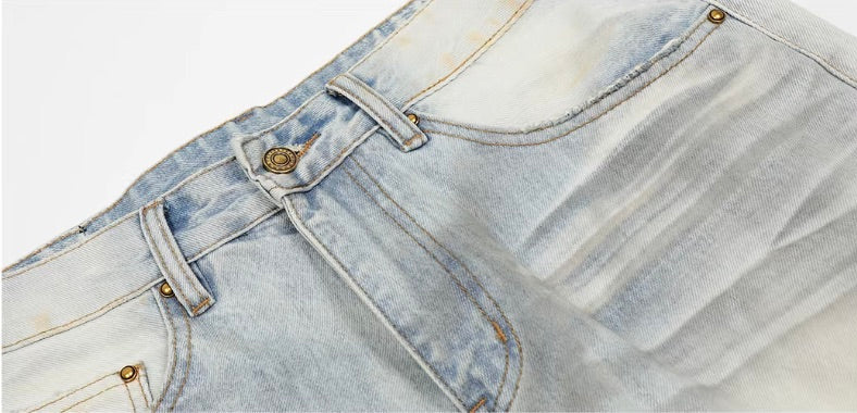 JHYQ Heavy Washed Vintage Jeans