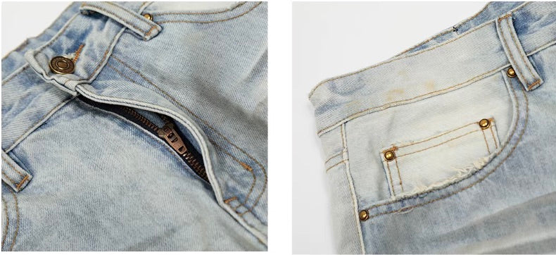 JHYQ Heavy Washed Vintage Jeans