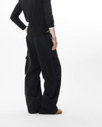JHYQ Vintage Washed Multi Pocket Cargo Work Pants