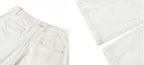 JHYQ Vintage Aged Raw Edge Baggy Work Pants