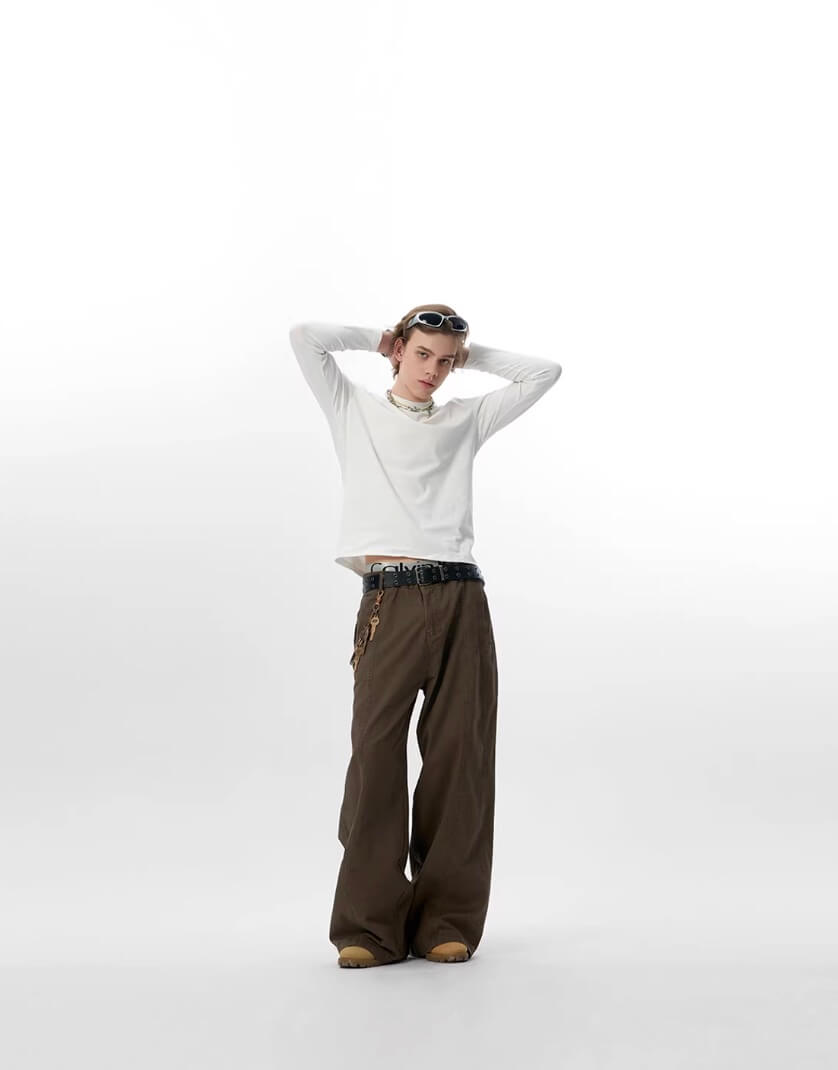 JHYQ 3D Cut Vintage Washed Work Pants