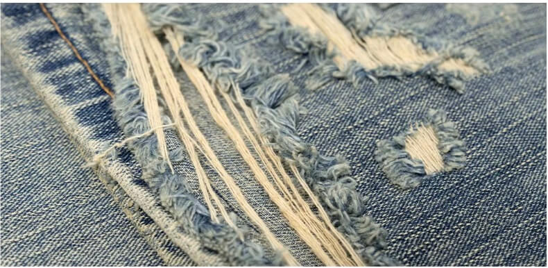 JHYQ Vintage Washed Distressed Jeans