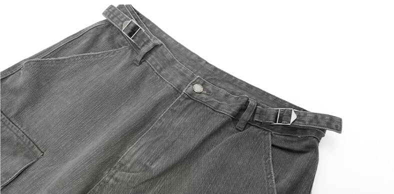 JHYQ Distressed Bamboo Cotton Cargo Work Pants