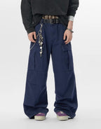 JHYQ Distressed Bamboo Cotton Cargo Work Pants